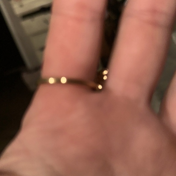 NWOT torrid diamond gold butterfly ring size 10-13 fits all fingers and thumb - Picture 2 of 3
